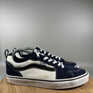 Vans Mens Filmore‎ Blue White Casual Shoes Sneakers Size 9 Skate